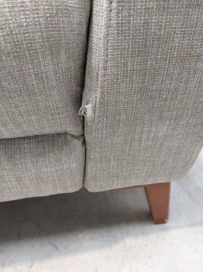 John Lewis Slant Power Recliner Armchair Grey Textured