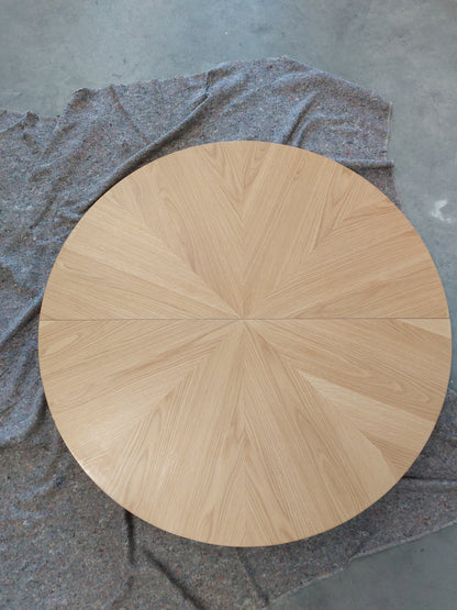 John Lewis Notch Round 4-6 Seater Extending Dining Table, Oak