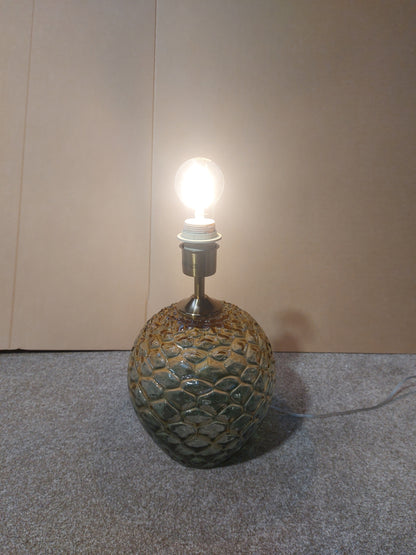 John Lewis Abigail Dimple Ombre Table Lamp, Green