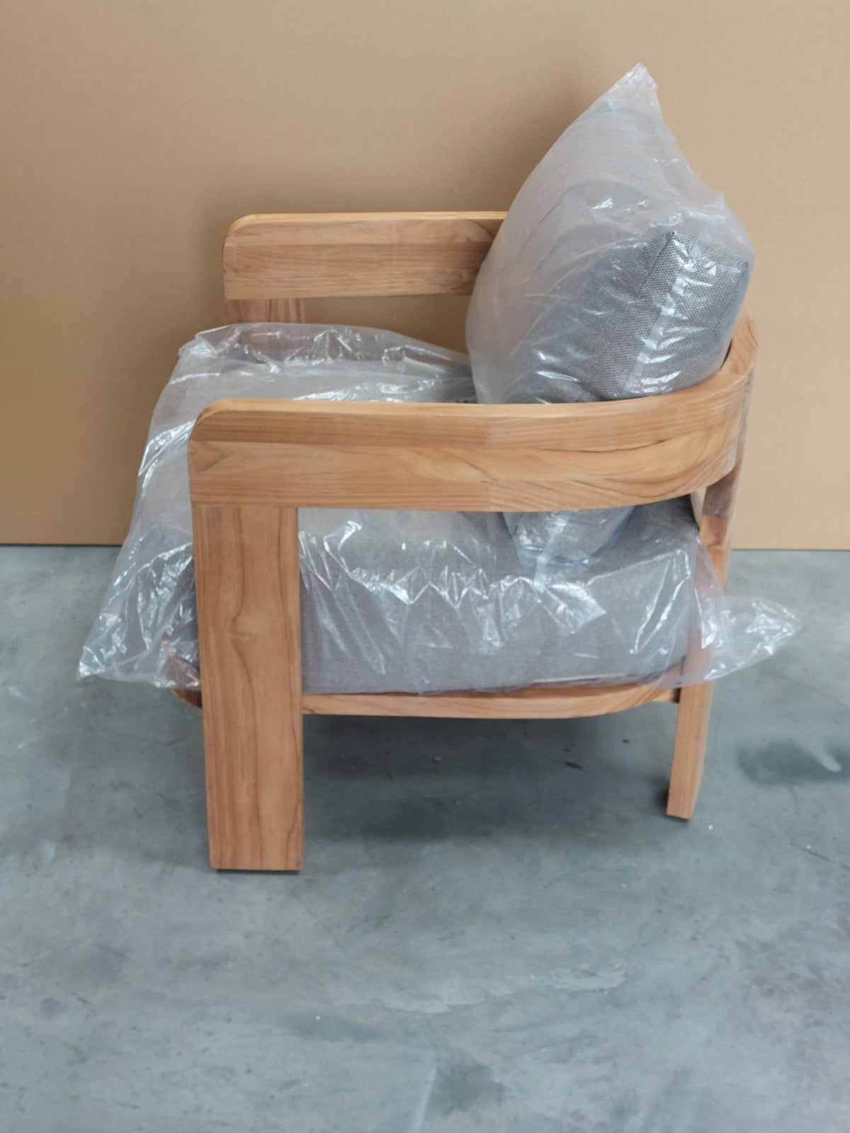 John Lewis Terra Teak Wood Garden Lounge Chair
