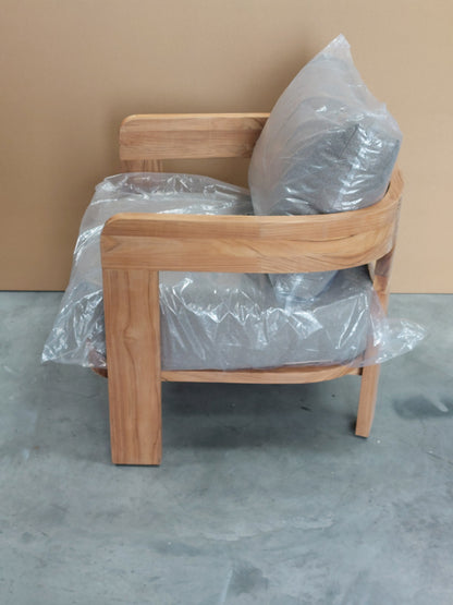 John Lewis Terra Teak Wood Garden Lounge Chair