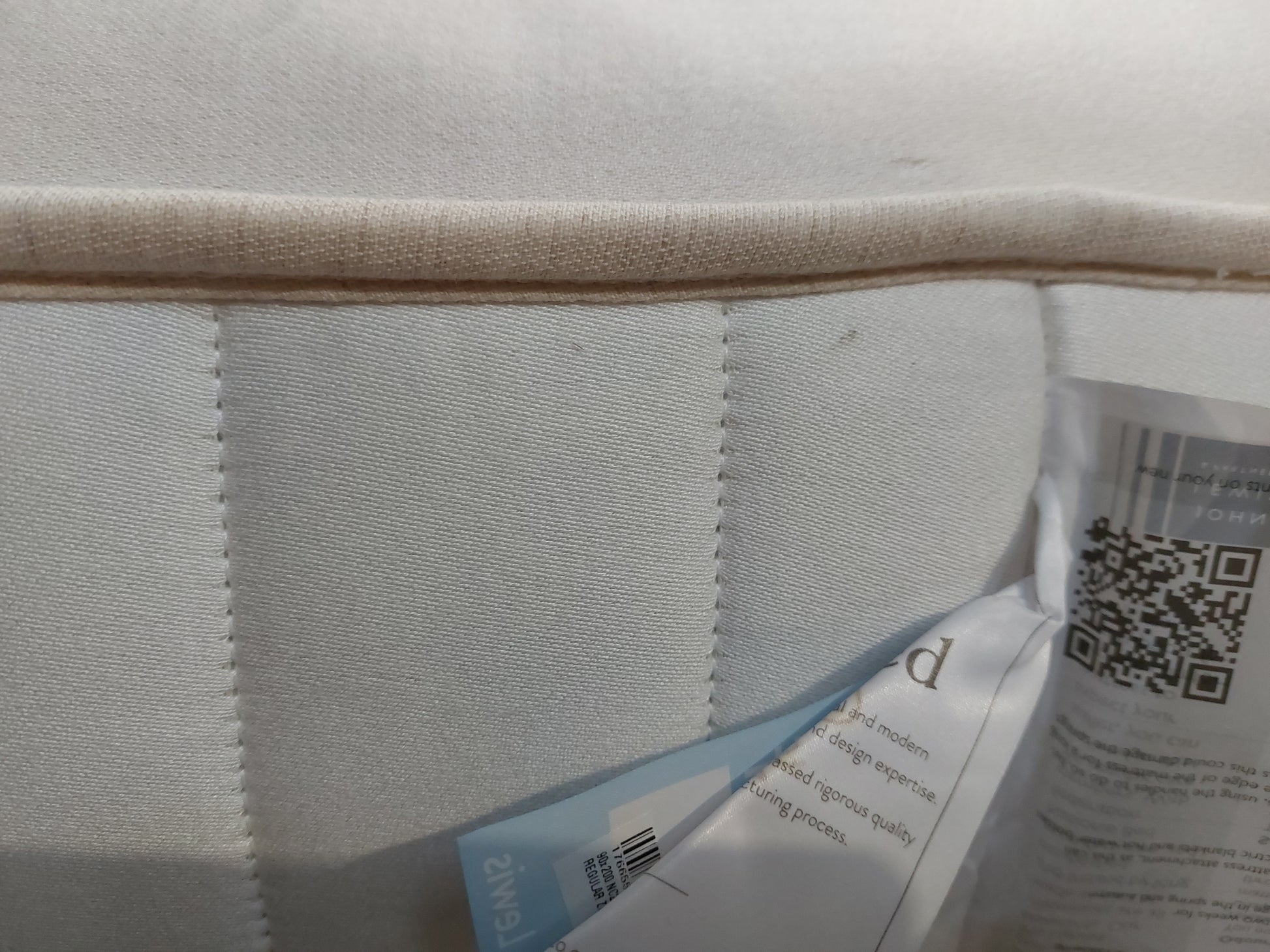 John Lewis British Natural Collection Hemp 2750 Zip Link Regular Tension Super King Size