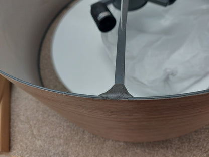 John Lewis Mia Ceiling Light, Walnut
