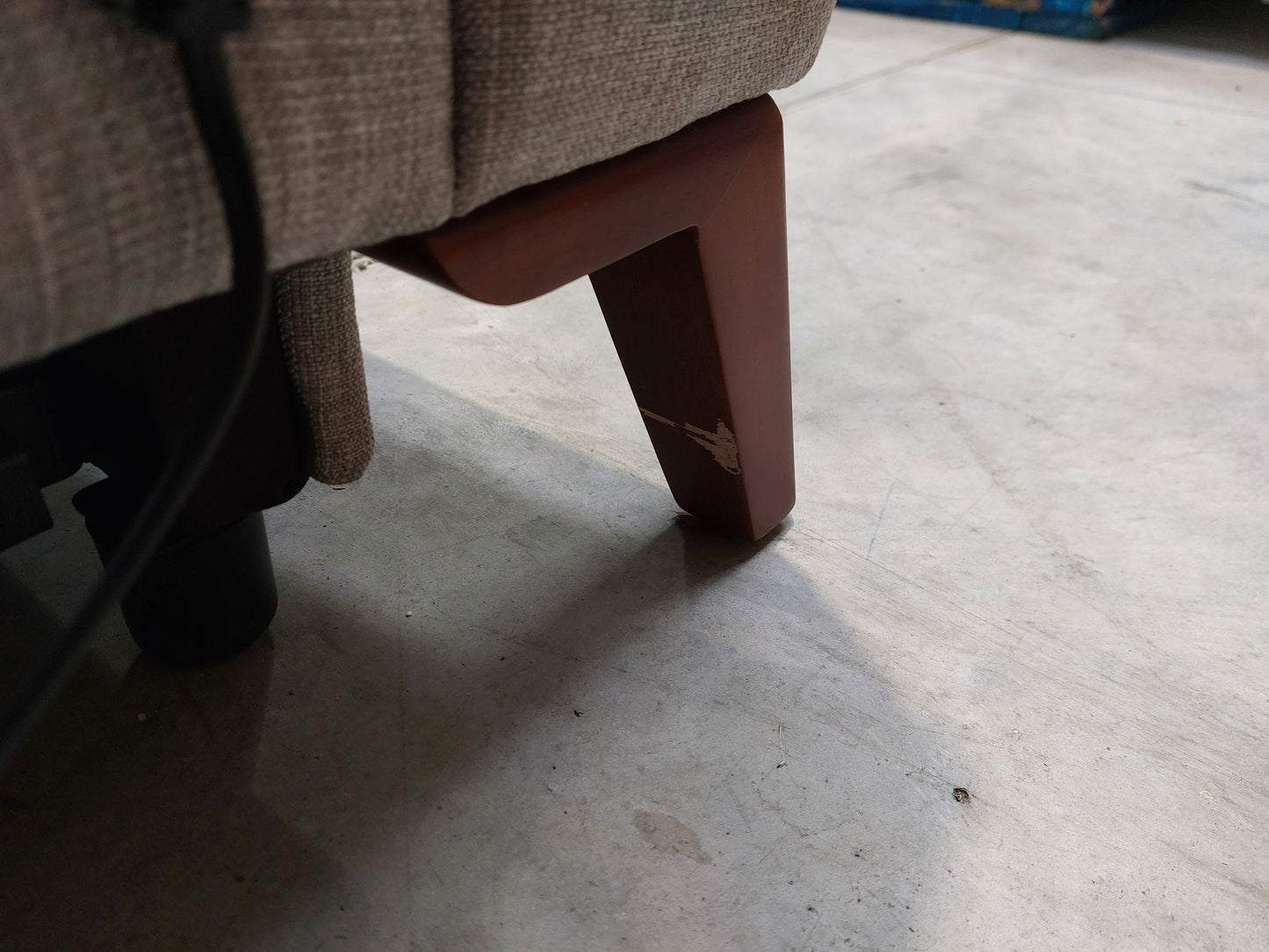 John Lewis Slant Power Recliner Armchair Grey Textured