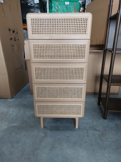 List - RATTAN TALL BOY OAK