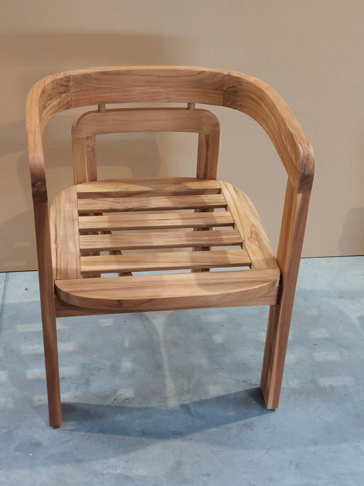 John Lewis Terra Teak Wood Garden Dining Chairs, Set of 2
