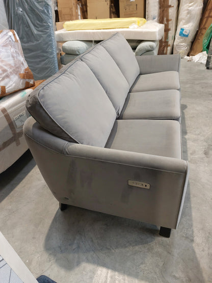 G Plan Vintage The Sixty Eight LHF Large 3 Seater Sofa with Footrest Mechanism, Plush Slate