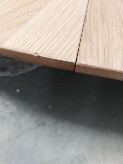 John Lewis Notch Round 4-6 Seater Extending Dining Table, Oak