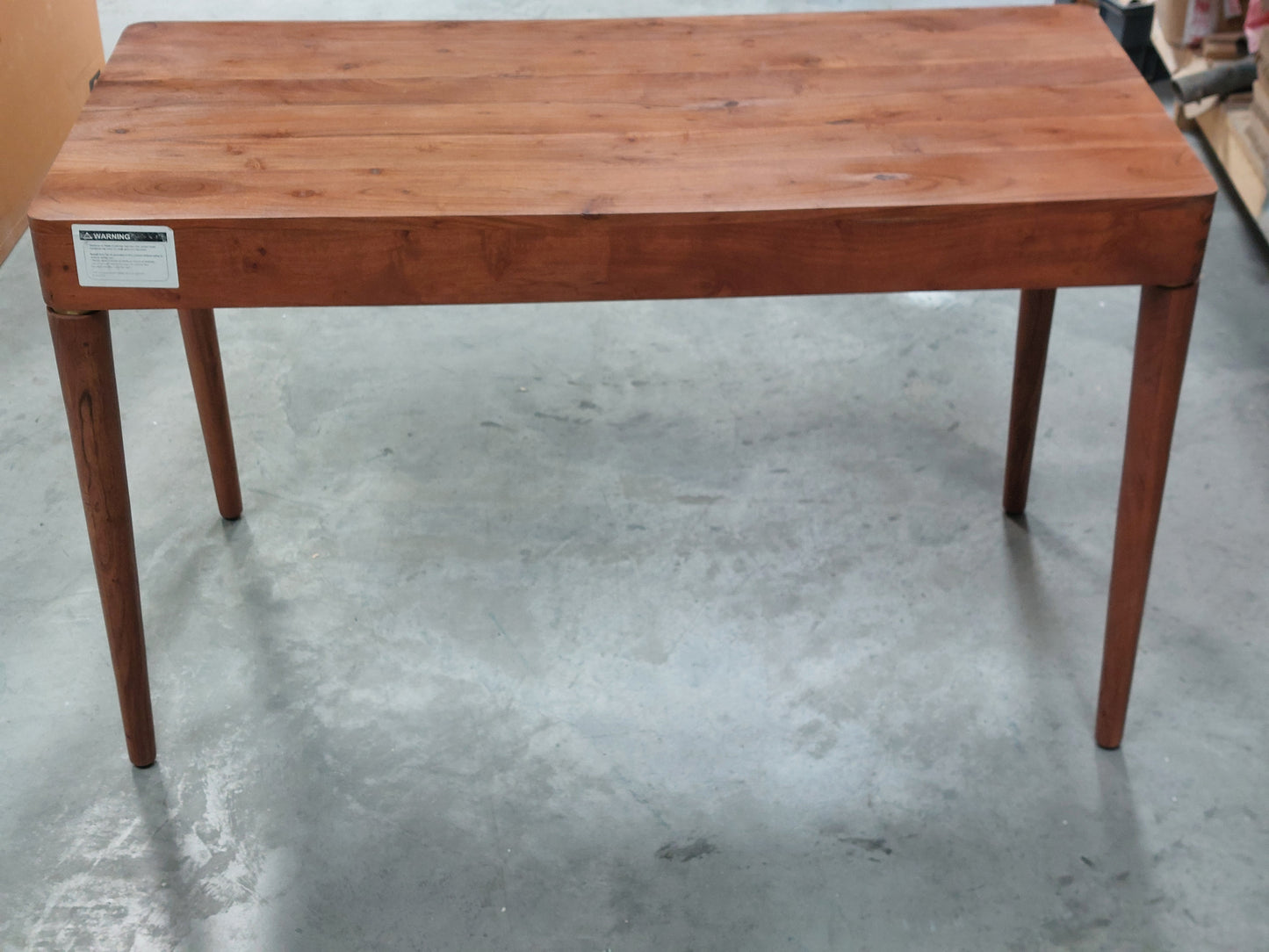 Swoon Bjorn Desk Dark Brown Acacia & Brass