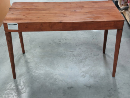 Swoon Bjorn Desk Dark Brown Acacia & Brass