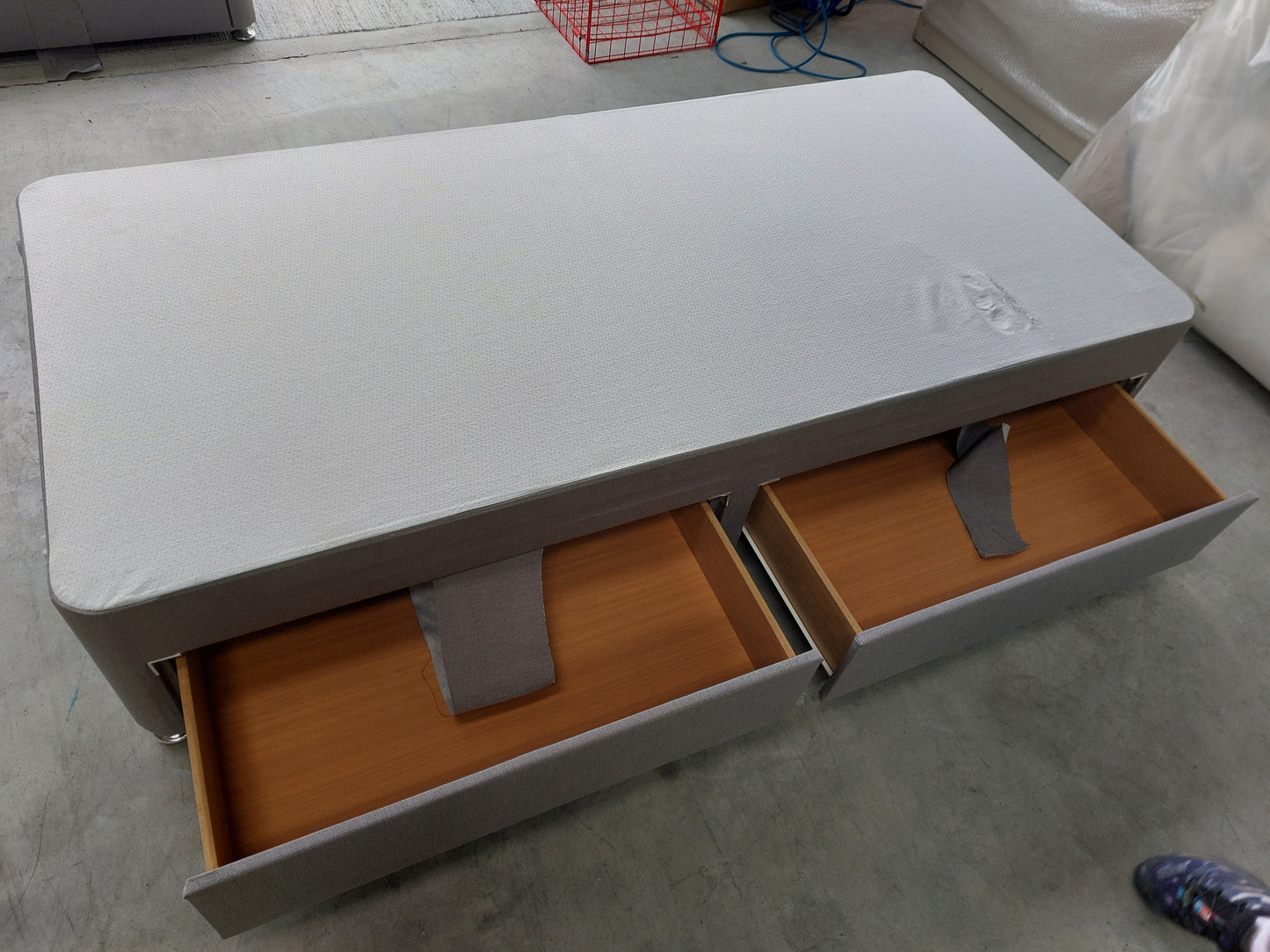 Silentnight Non Sprung 2 Drawer Divan Storage Bed, Single