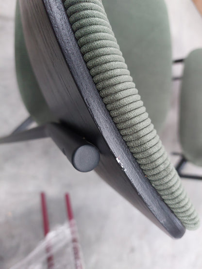 John Lewis ANYDAY Motion Corduroy Upholstered Dining Chairs, Set of 2, Green