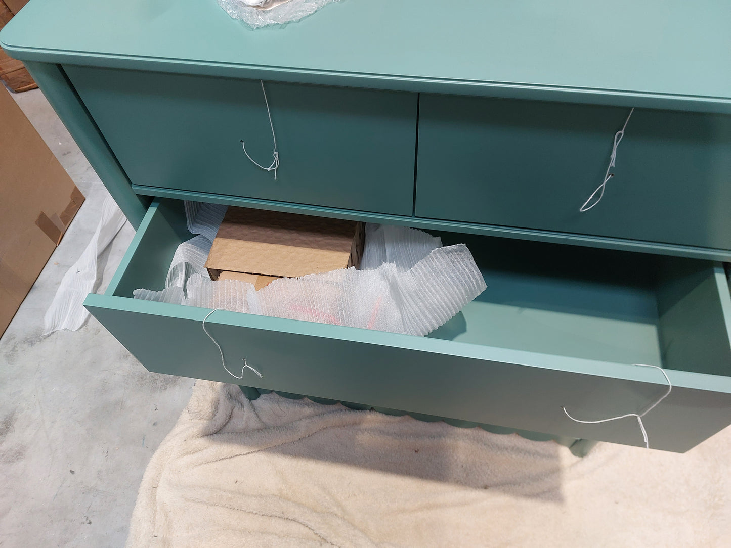 John Lewis ANYDAY Hem 5 Drawer Chest Green