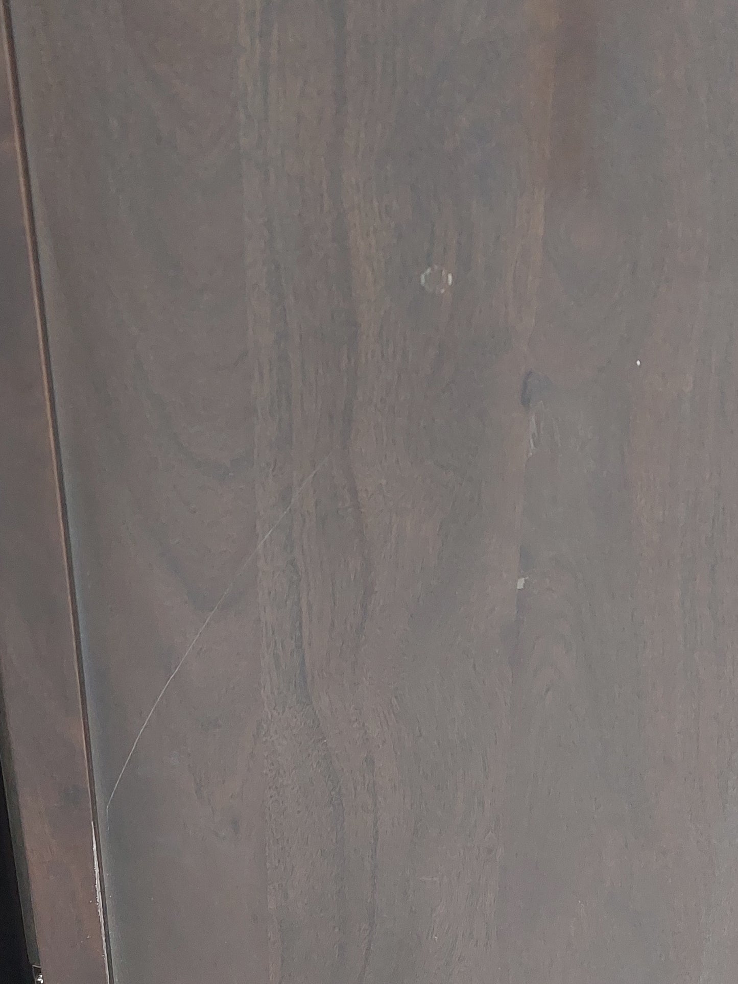 John Lewis Padma Double Wardrobe with 1 Drawer, Grey acacia /Brass
