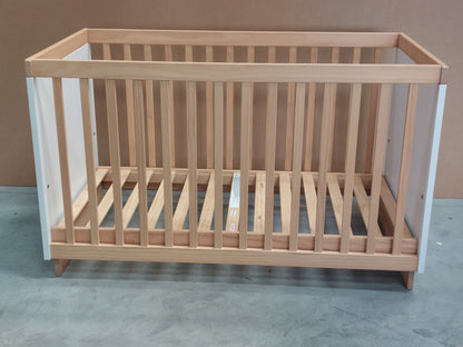 John Lewis Scandi Solution Cotbed White Natural Cot Bed