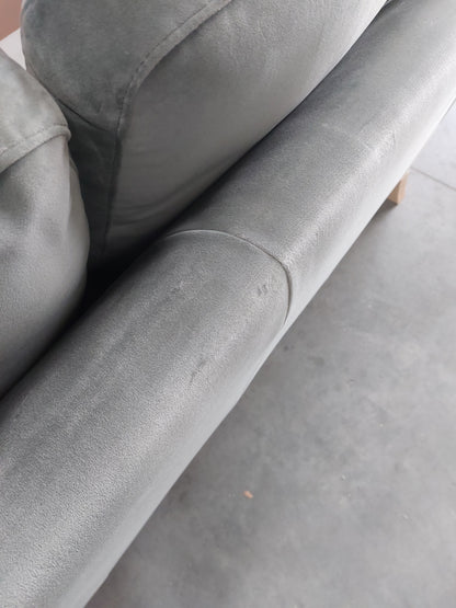 John Lewis Camber Large 3 Seater Sofa Velvet Myrtle Easy Clean Eco