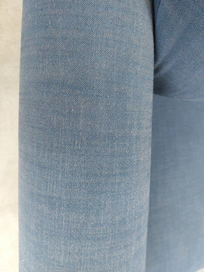 John Lewis Camber Small 2 Seater Sofa Blue Linen