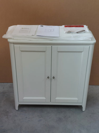 John Lewis Portsman Double Towel Cupboard, White