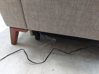 John Lewis Slant Power Recliner Armchair Grey Textured