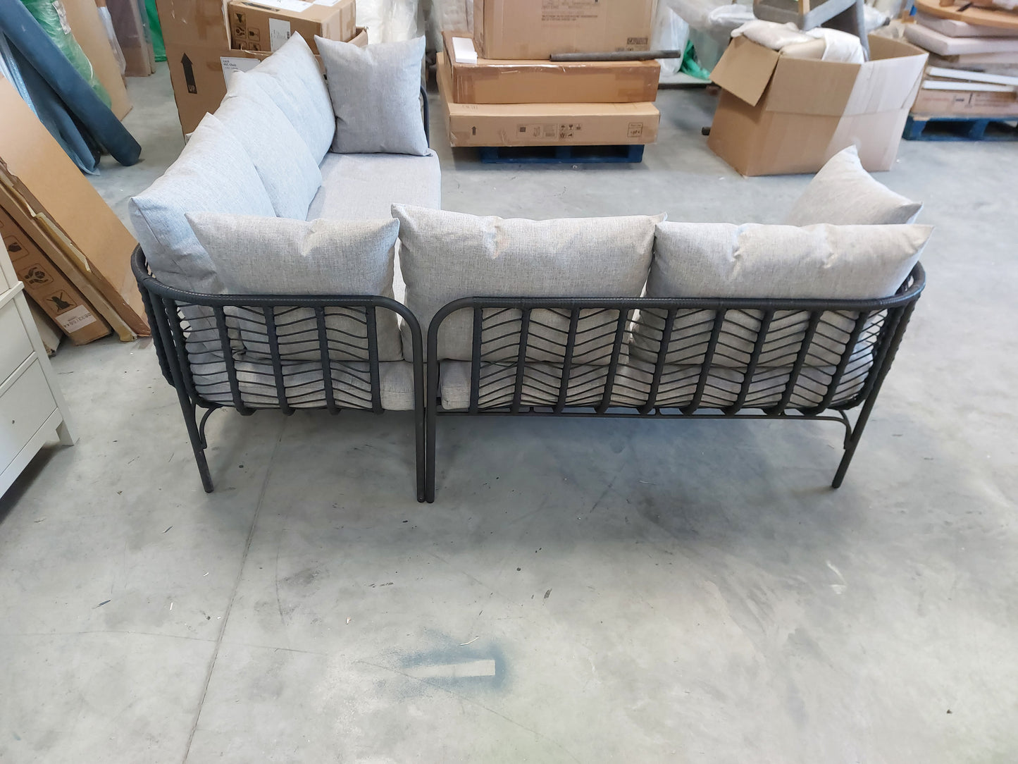 John Lewis Chevron 4-Seater Corner