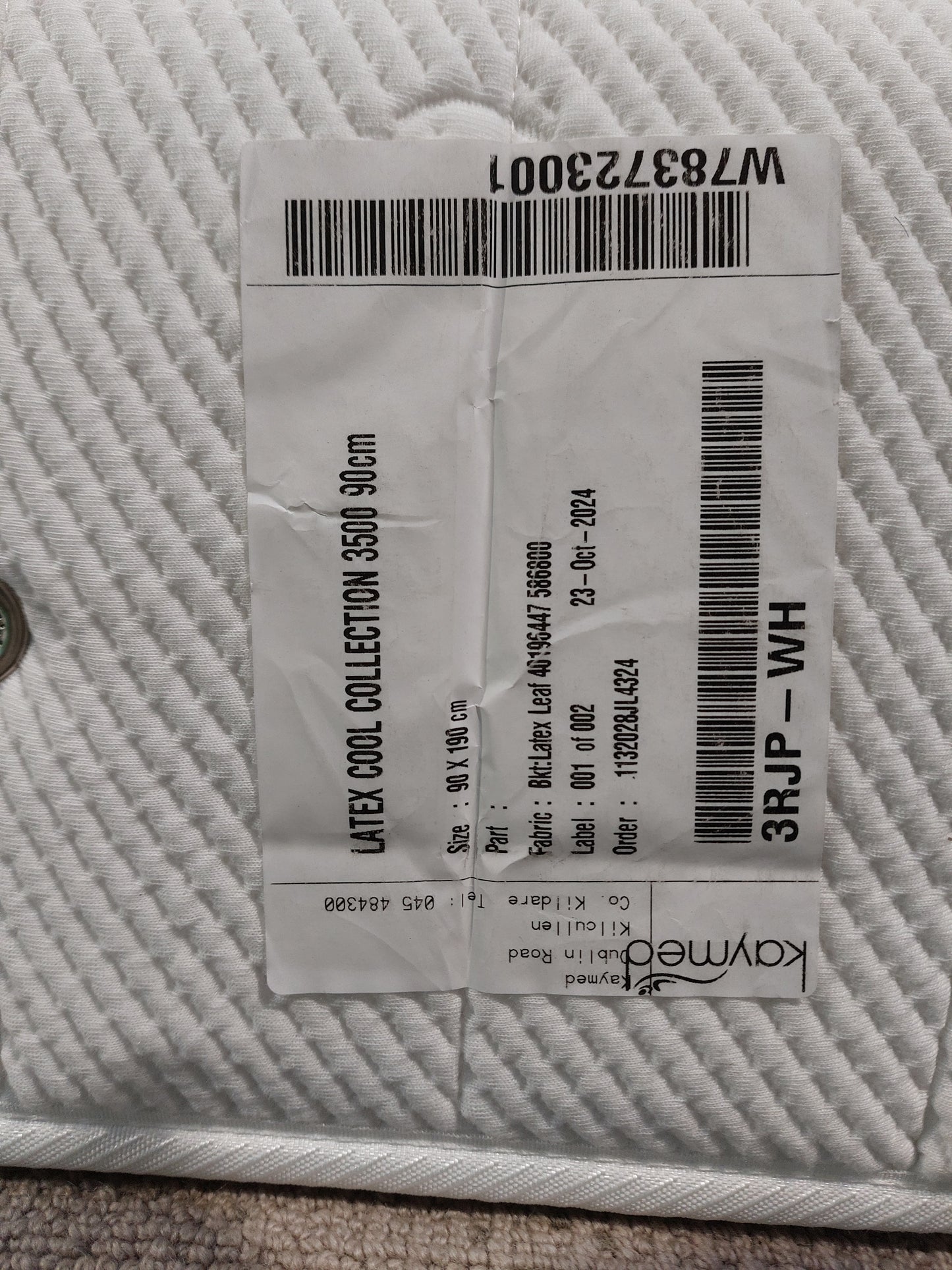 Latex Cool Collection 3500 Pocket Spring Mattress Single