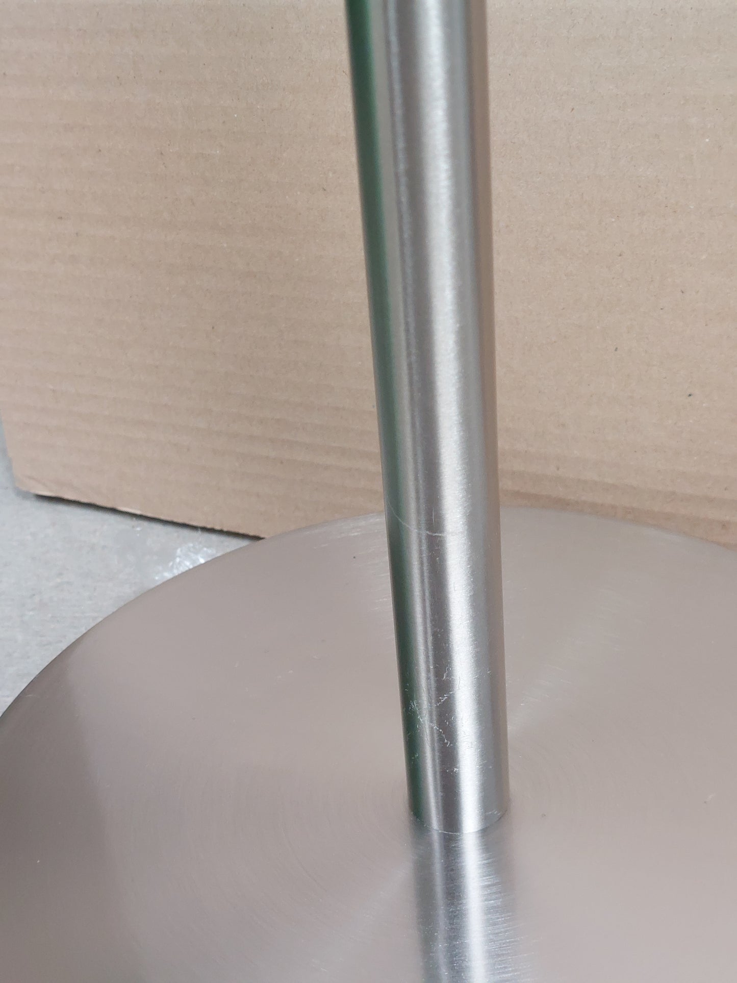 John Lewis Torchiere LED Smart Switch Floor Lamp, Nickel