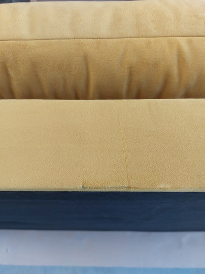 John Lewis Draper II Large 3 Seater Sofa Plush Velvet Honey
