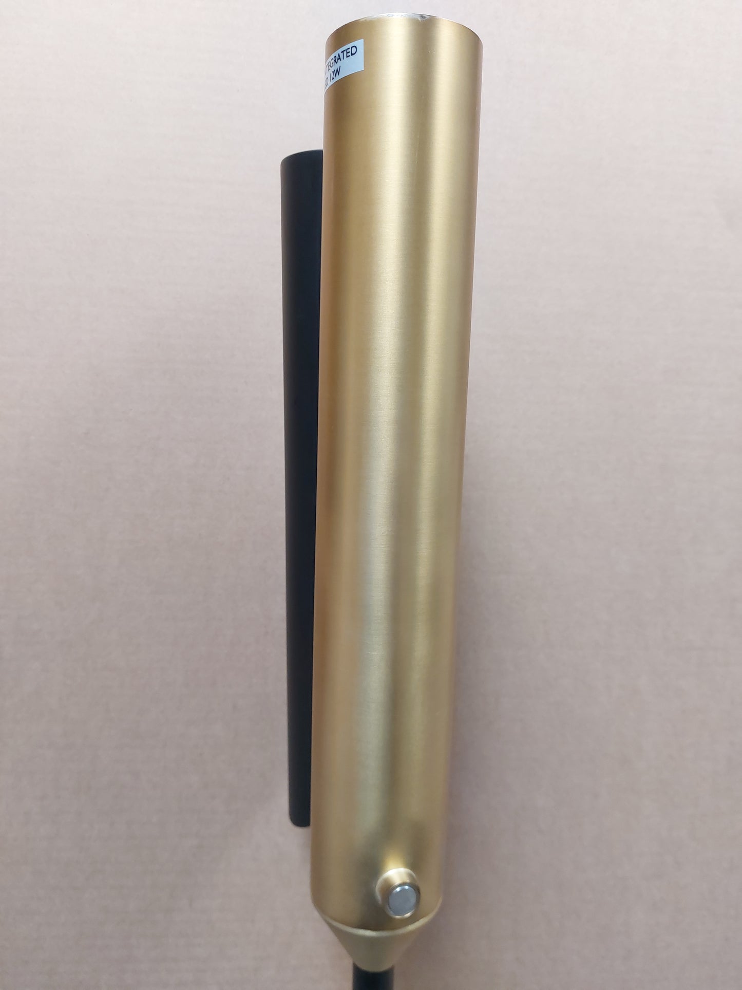 John Lewis Lamp Swivel LED Uplighter Floor Lamp, Black/Brass