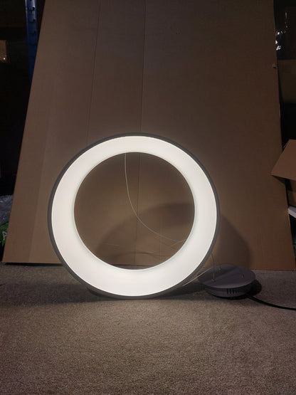 John Lewis Matteo Large Hoop Pendant Ceiling Light, Grey