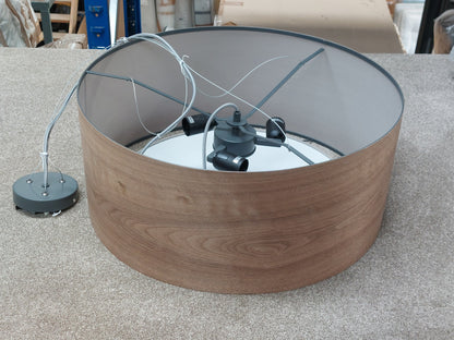 John Lewis Mia Ceiling Light, Walnut