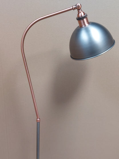 John Lewis Baldwin Floor Lamp, Copper/Pewter