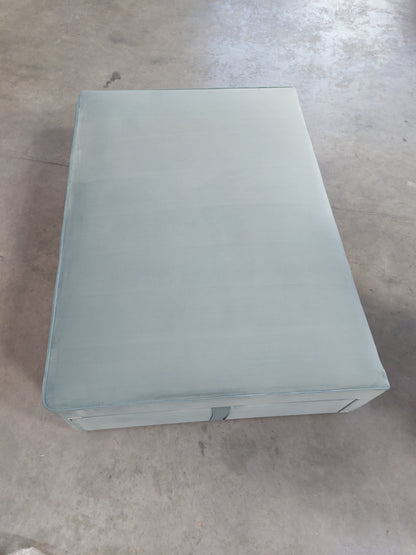 John Lewis Pocket Sprung 2 Drawer Divan Base, Double, Deep Velvet Eau De Nil
