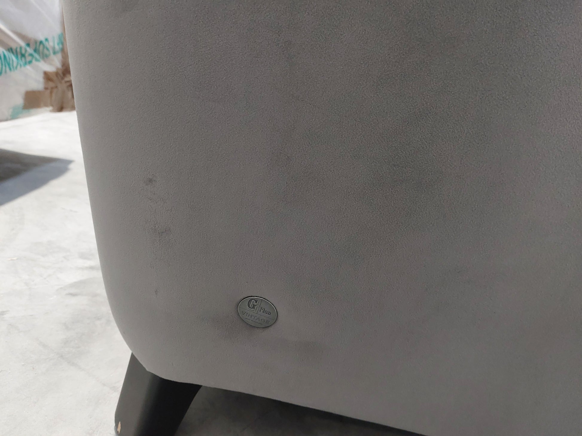 G Plan Vintage The Sixty Eight LHF Large 3 Seater Sofa with Footrest Mechanism, Plush Slate