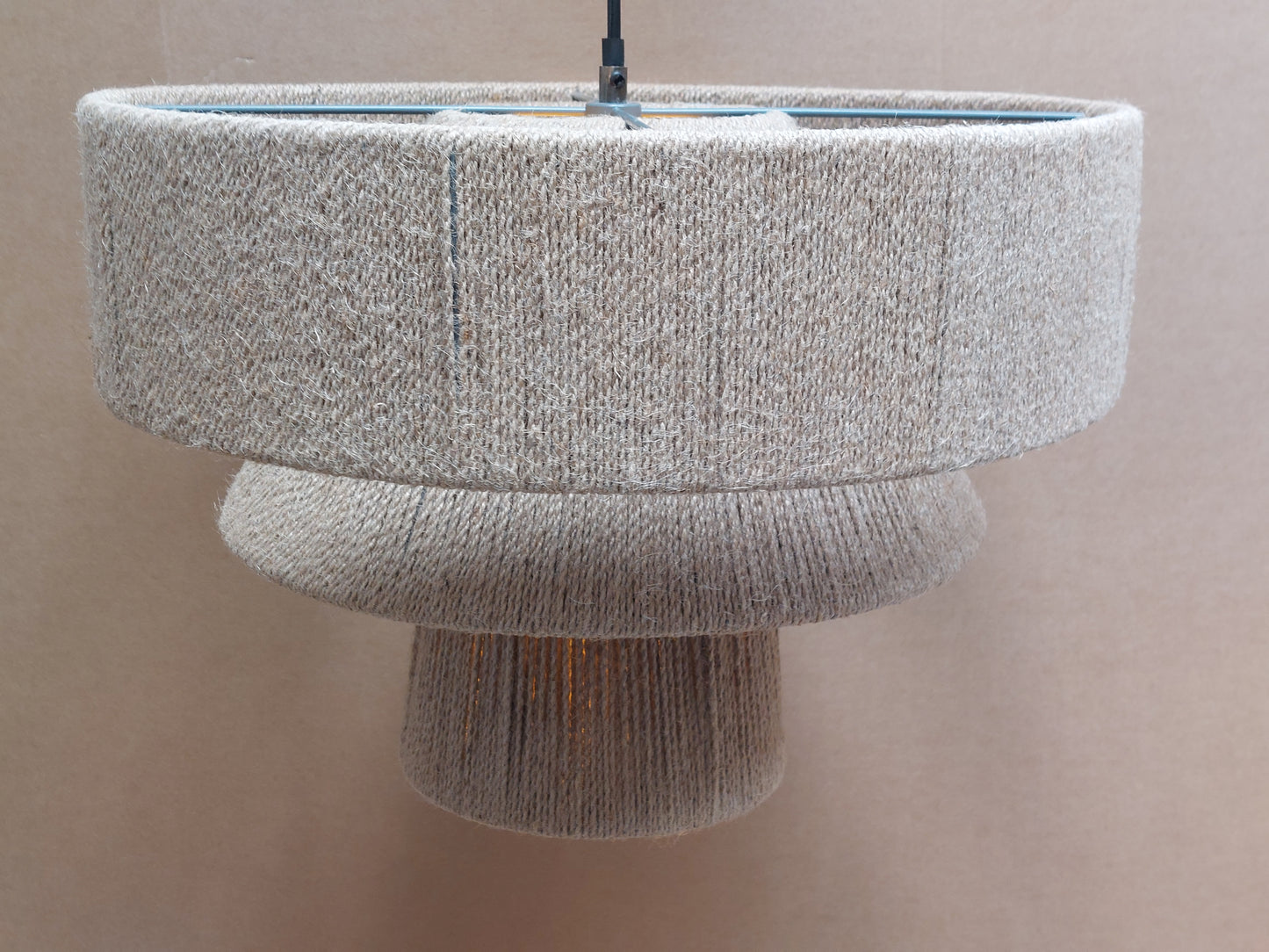 John Lewis Layered Jute Rope Pendant Ceiling Light, Natural