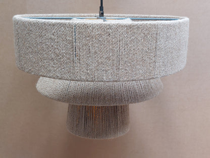John Lewis Layered Jute Rope Pendant Ceiling Light, Natural