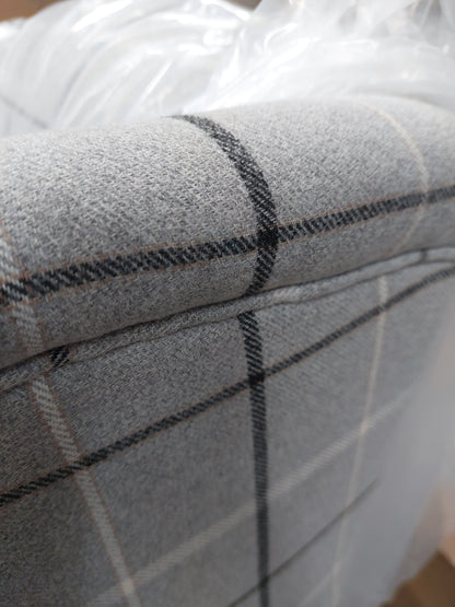 Parker Knoll Oberon Armchair, Berwick Check Grey Marl