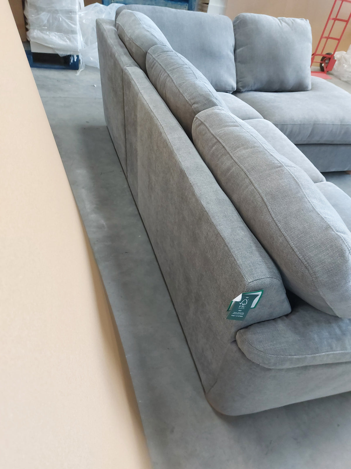 John Lewis Camden 5+ Seater RHF Corner End Chaise Steel Easy Clean
