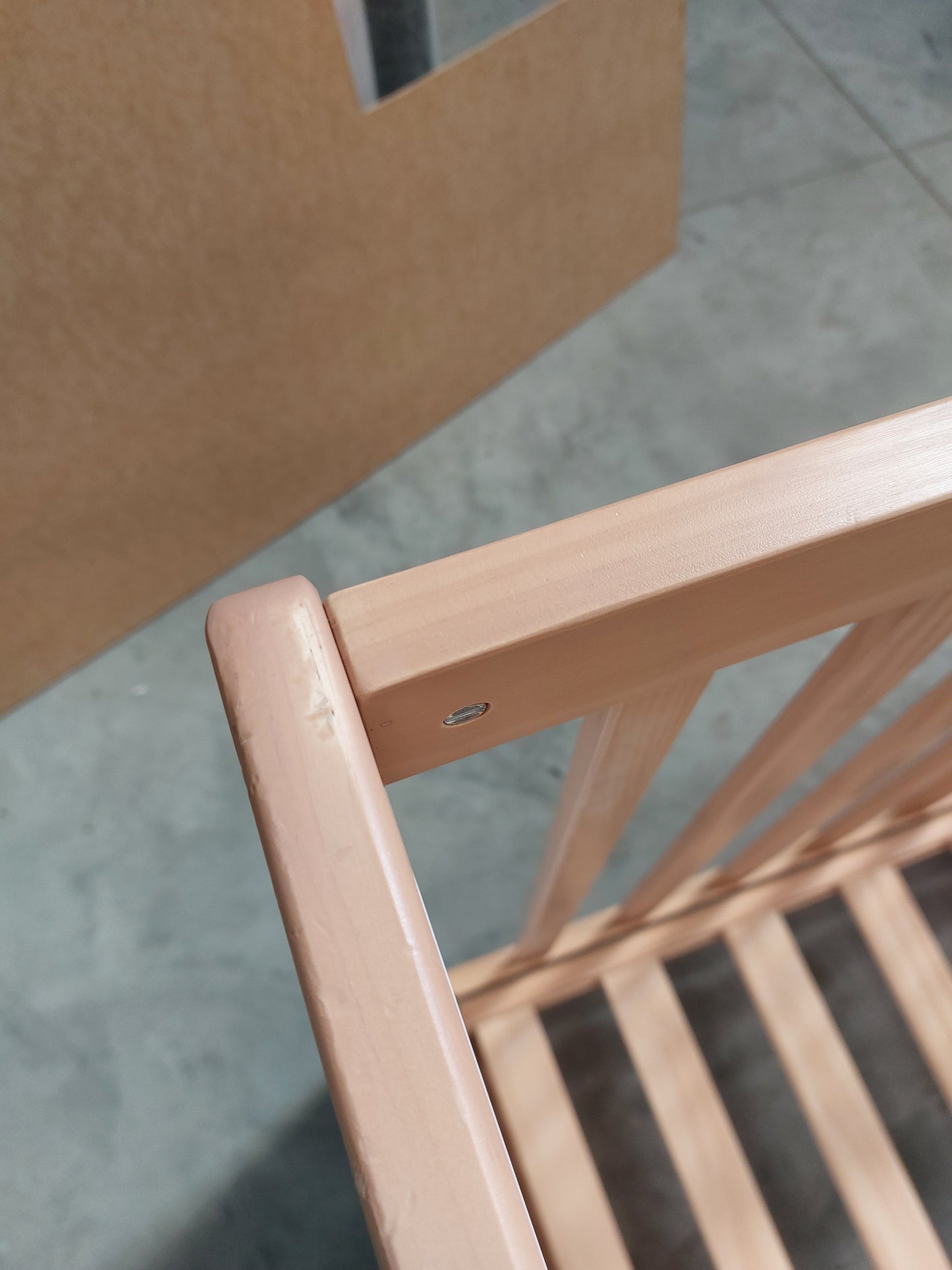 John Lewis Scandi Solution Cotbed White Natural Cot Bed