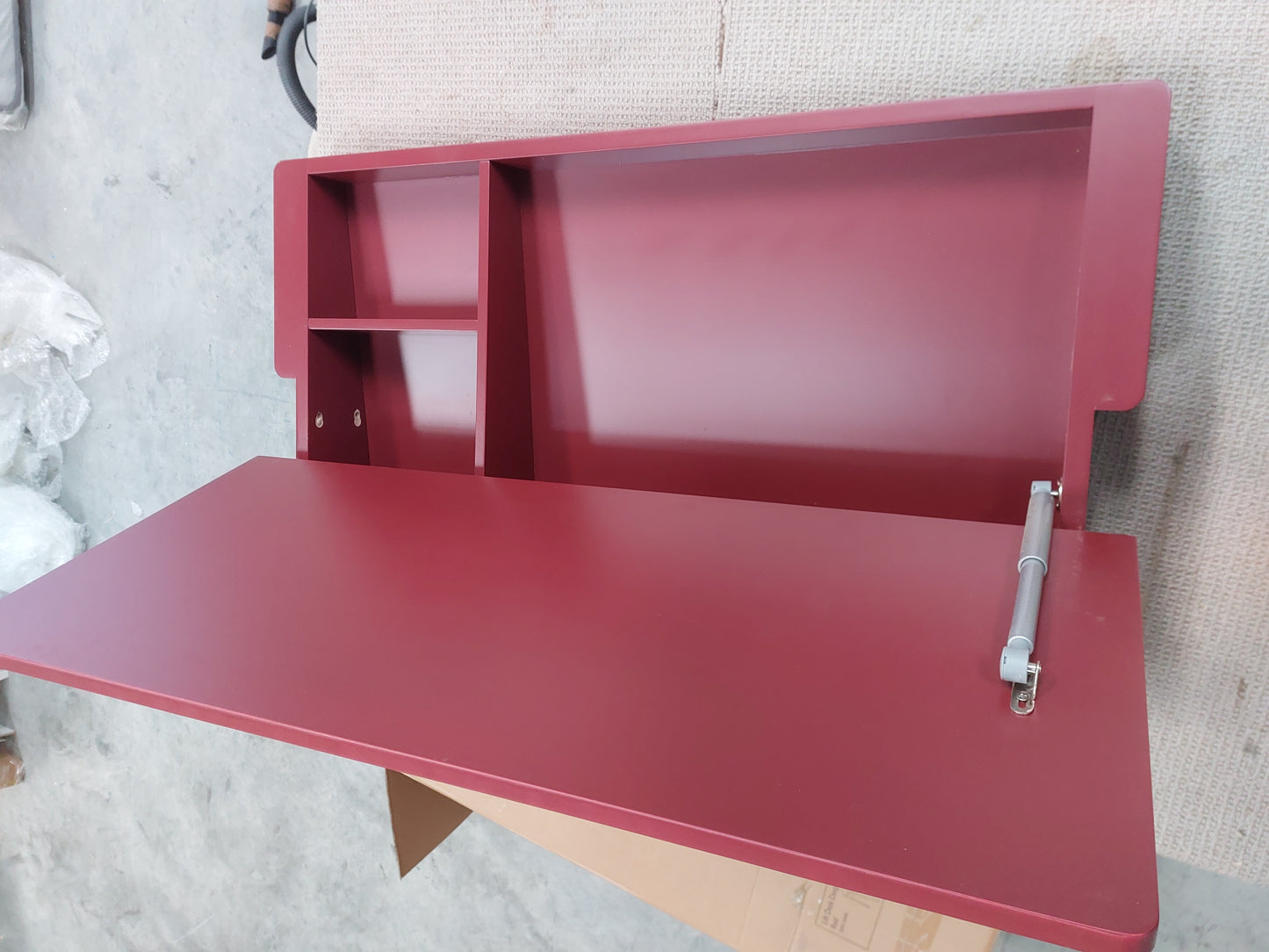 John Lewis Office Desk Lift Storage Desk Red