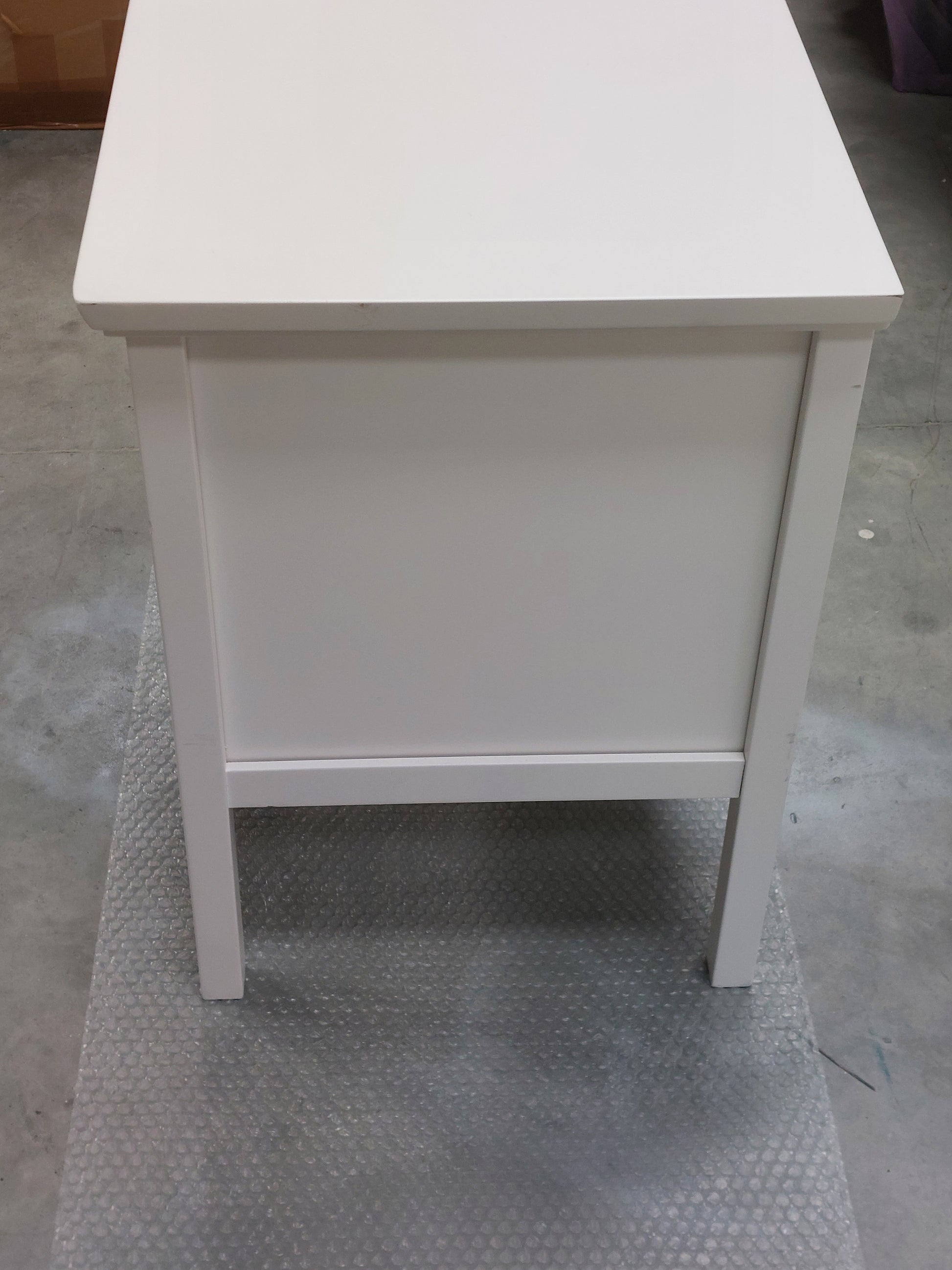 John Lewis Wilton 2 Drawer Bedside Cabinet White