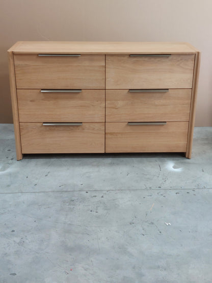 John Lewis Rest 6 Drawer Chest, Natural Wood
