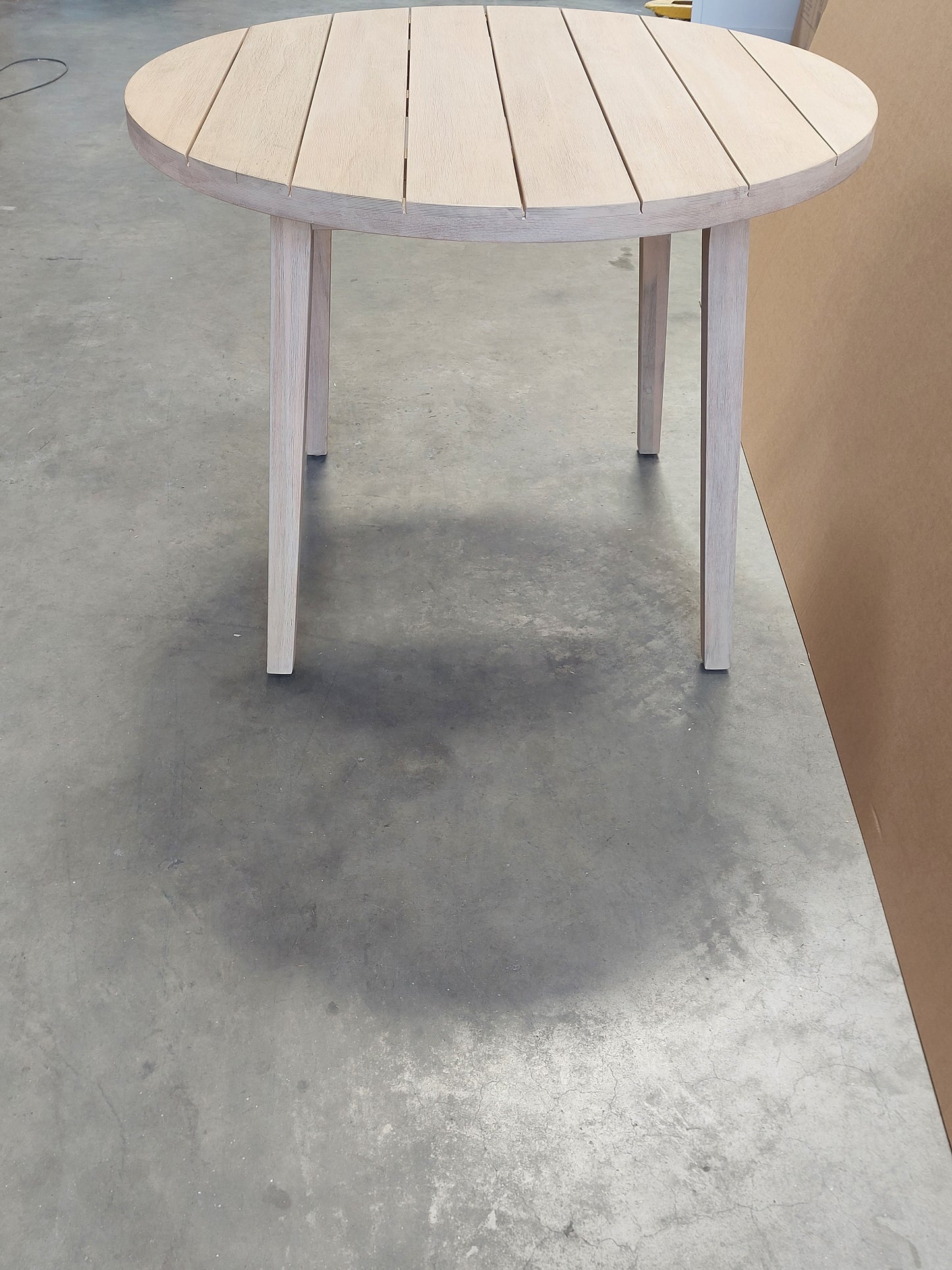 John Lewis Burford Round Garden Dining Table, 100cm Summer