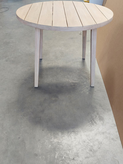 John Lewis Burford Round Garden Dining Table, 100cm Summer