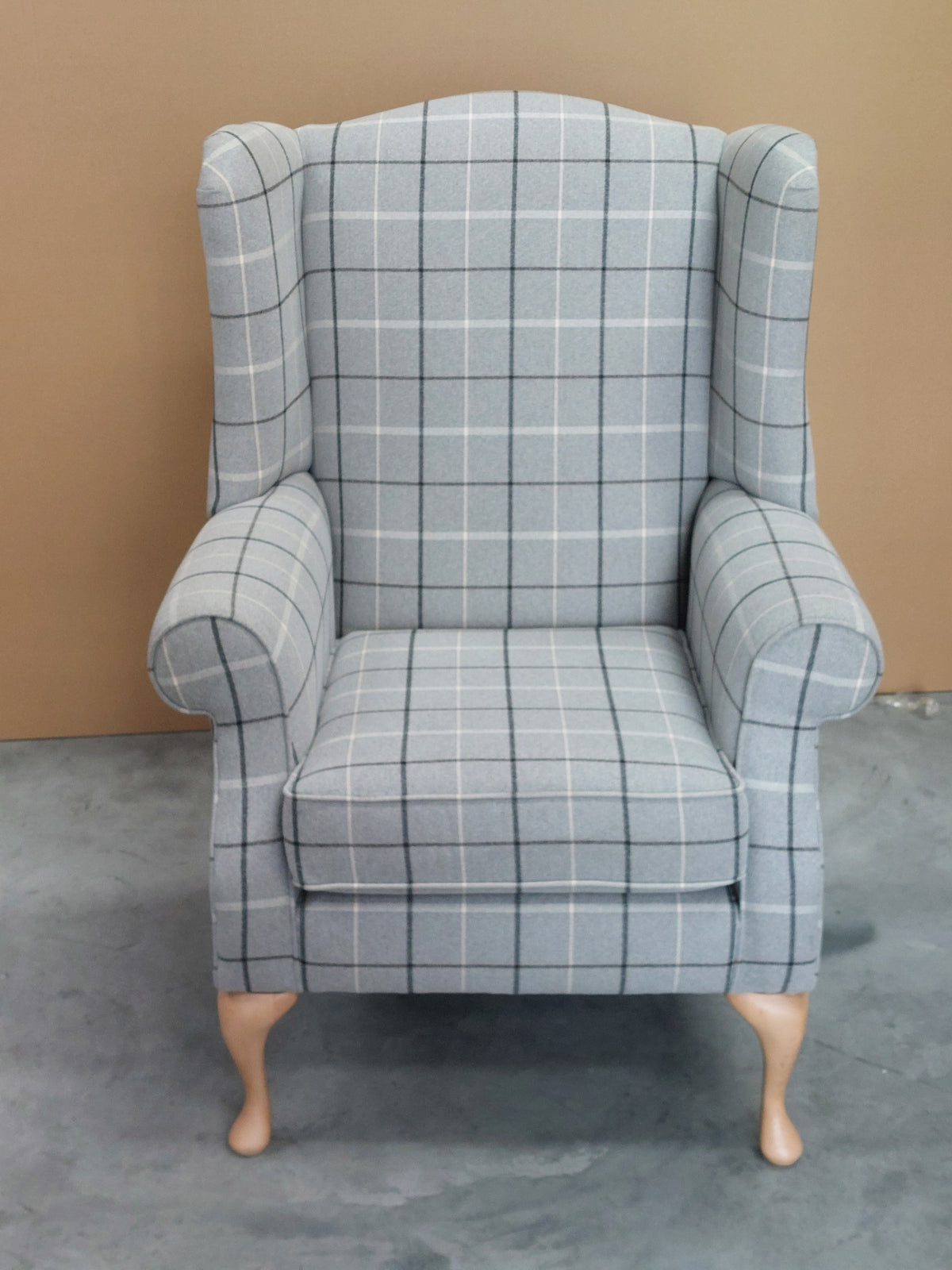 Parker Knoll Oberon Armchair, Berwick Check Grey Marl