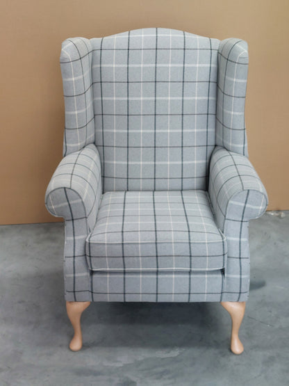 Parker Knoll Oberon Armchair, Berwick Check Grey Marl