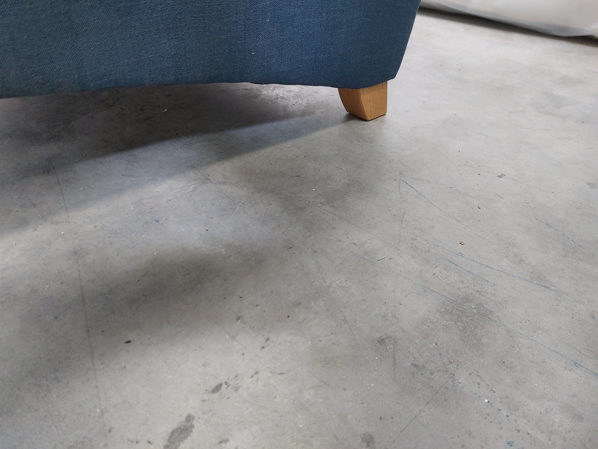 John Lewis Camber Small 2 Seater Sofa Blue Linen