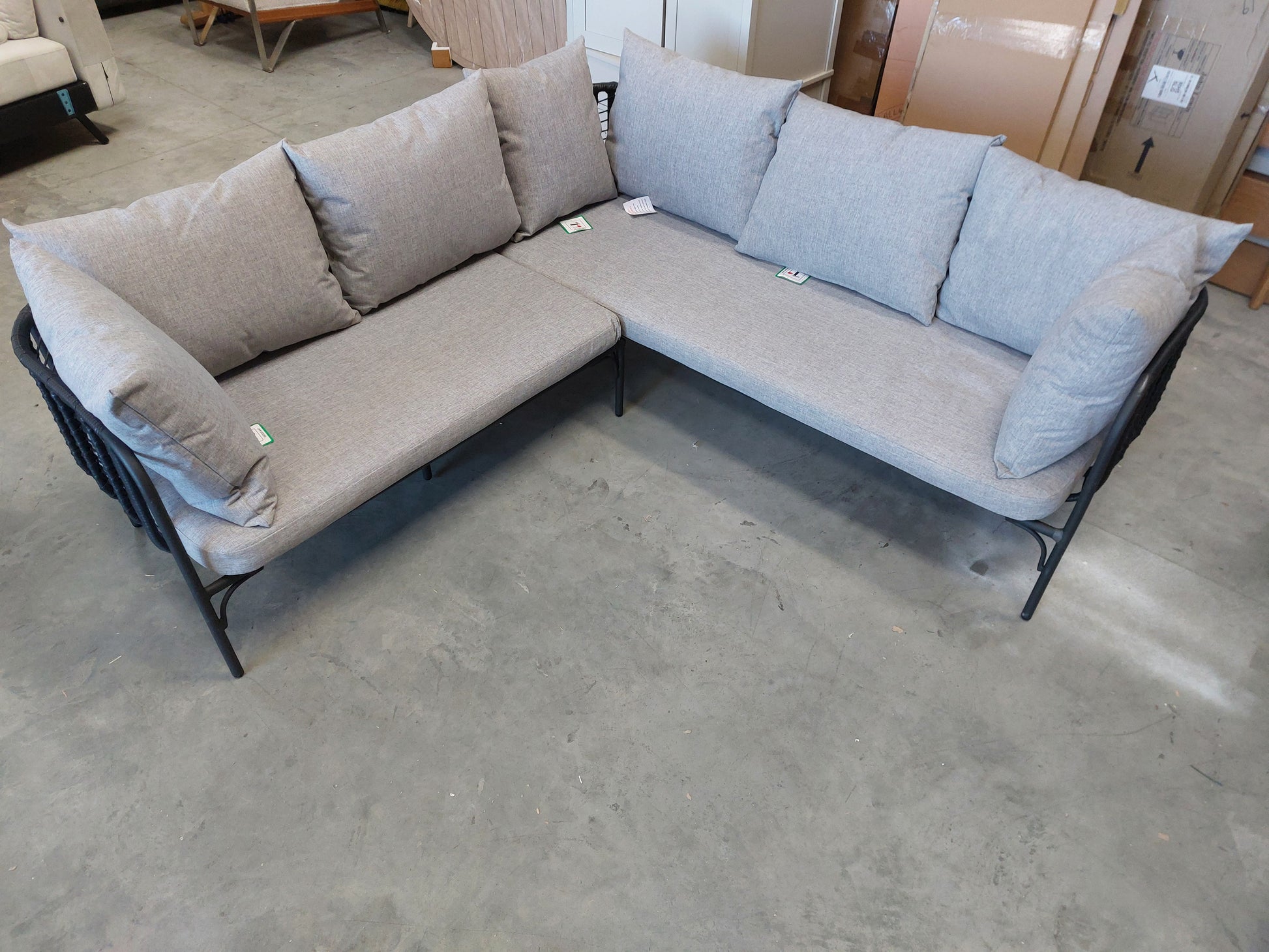 John Lewis Chevron 4-Seater Corner