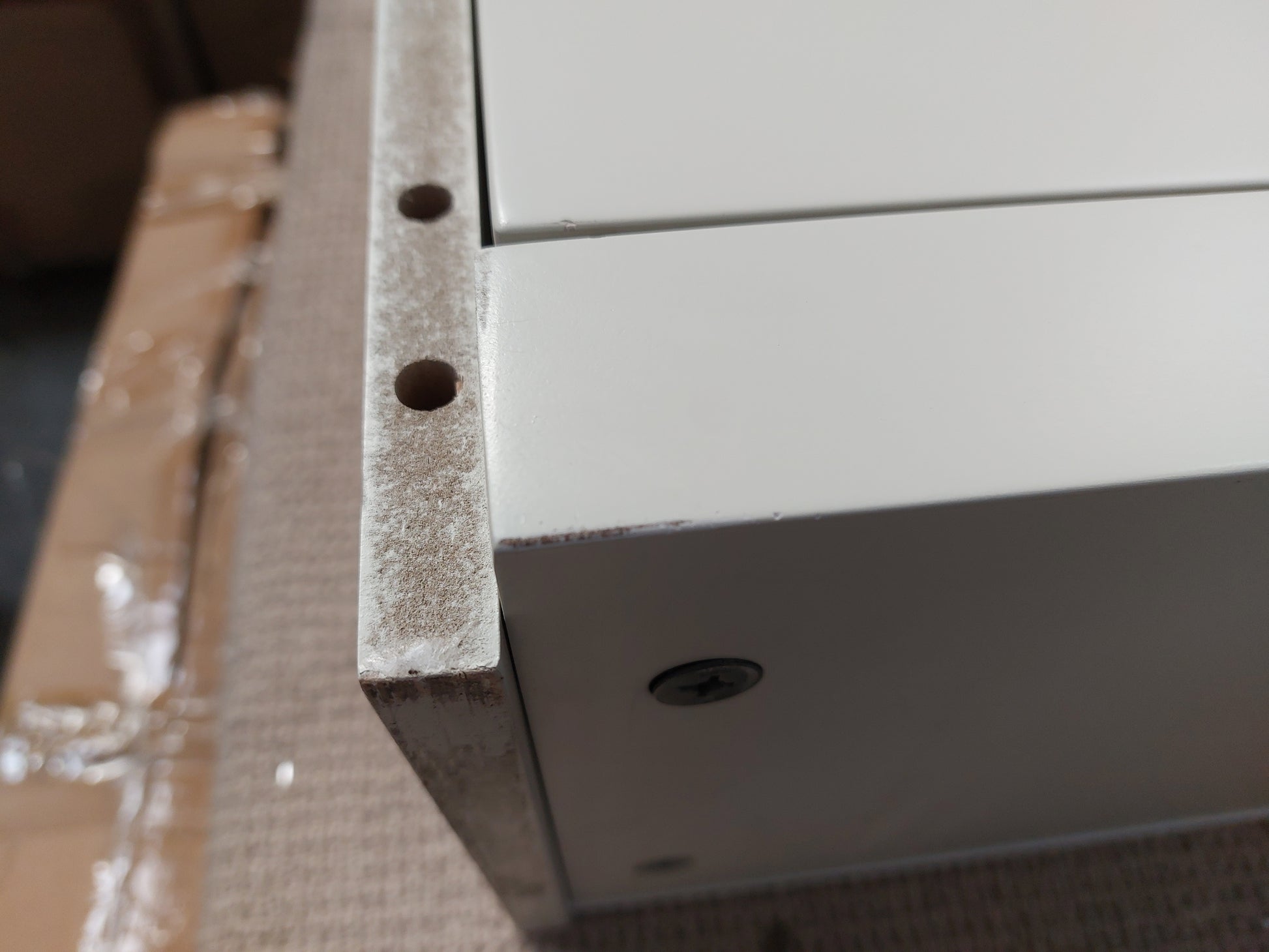 John Lewis Wilton Shoe Storage Cabinet, Linen