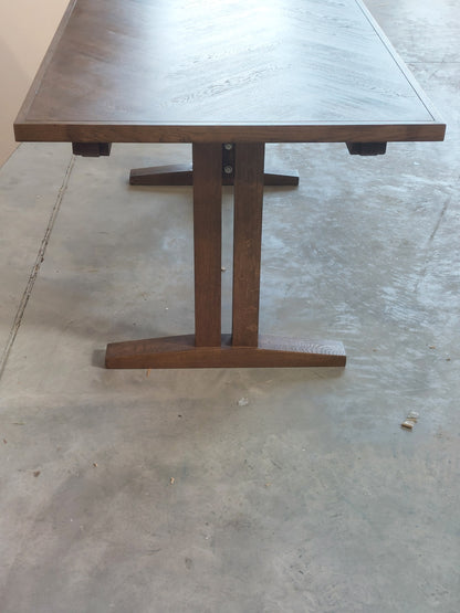 John Lewis Estate 6-10 Seater Extending Dining Table, Dark