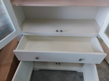 Laura Ashley Dorset Storage Cabinet White/Natural